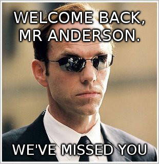 welcome back.